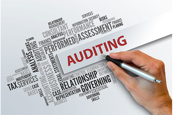 What are the phases of auditing in ISO 9001?